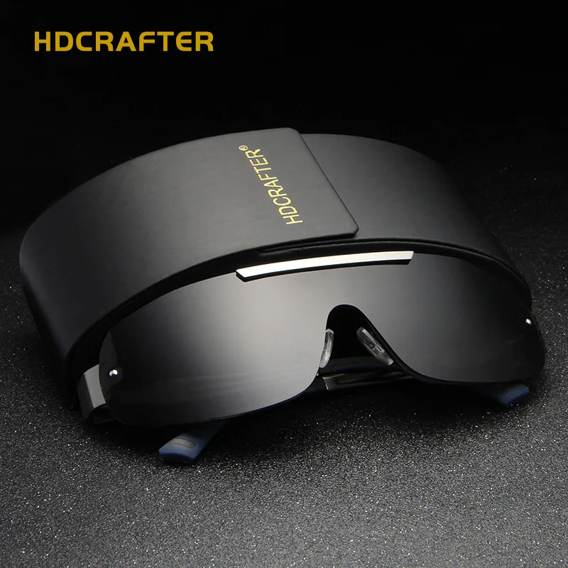 HDCRAFTER, поляризационные солнцезащитные очки, мужские,, Ретро стиль, мужские солнцезащитные очки, фирменный дизайн, ночное видение, UV400, фестиваль, lunetes De Soleil