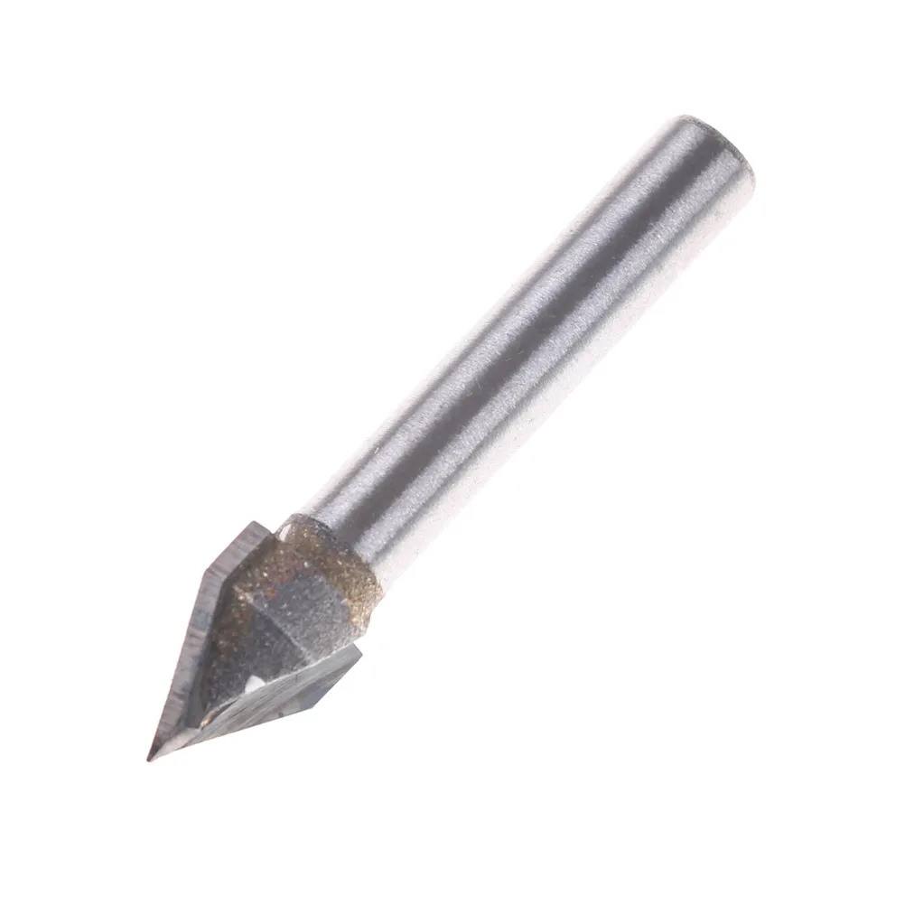 6x10 мм Вольфрамовая сталь 60 градусов V Groove Bit CNC маршрутизатор 1/4 дюйма хвостовик