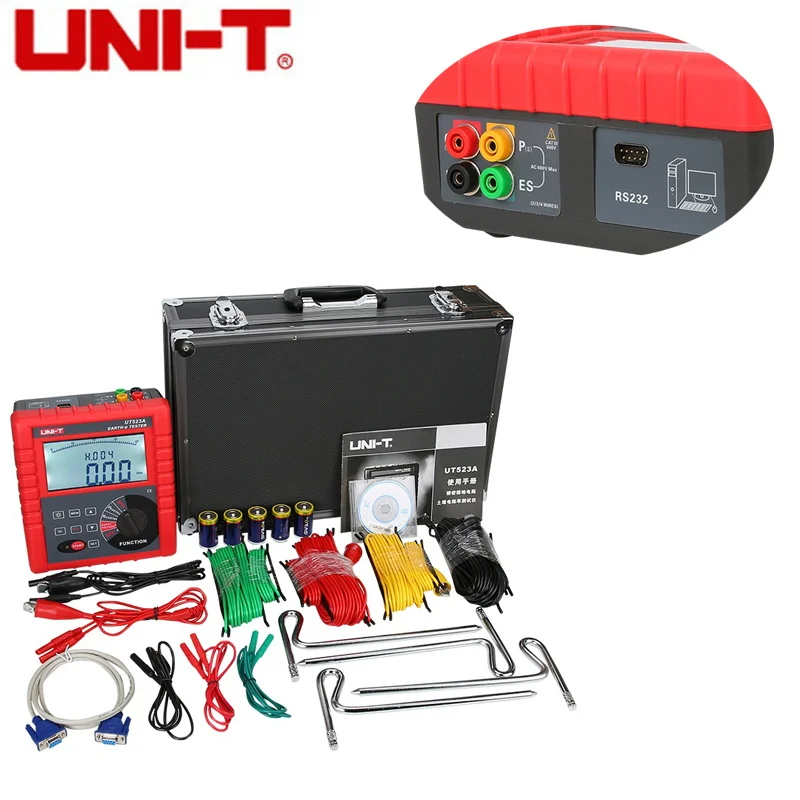 

UNI-T UT523A Earth Resistance Soil Resistivity Tester( no include battery)