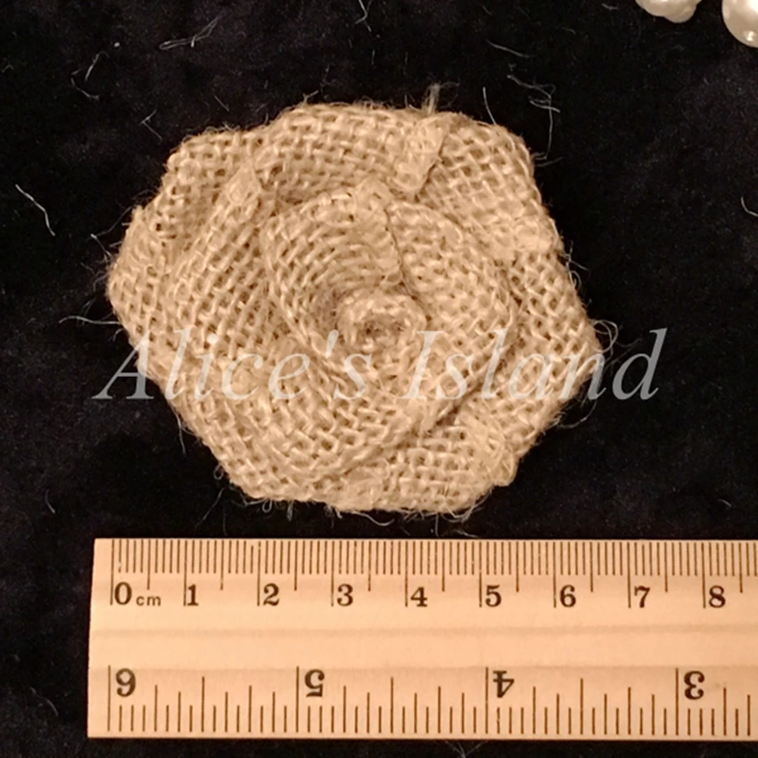 20 шт./лот деревенский Открытый Винтажный Свадебный декор синие мешковины цветы