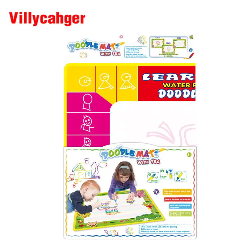 74x49cm Magic Water Doodle Mat with 2 Pen Colorful Reusable Kids Painting Board Play Educational Learning Toys | Игрушки и хобби