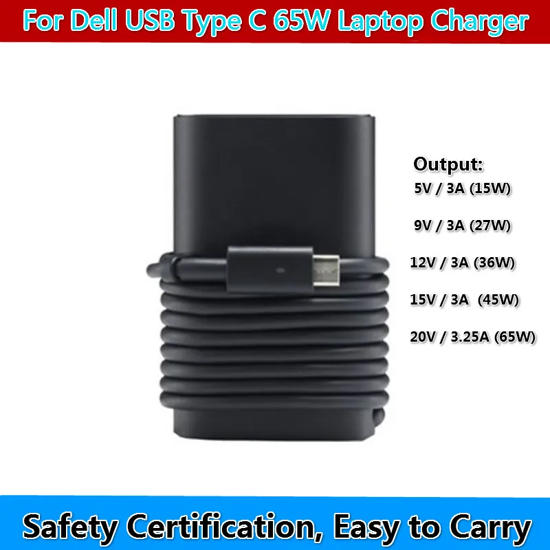 Новое подлинное Зарядное устройство USB C Type адаптер зарядного устройства для DELL