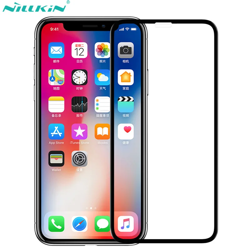 Nillkin 3D CP + макс. закаленное стекло для Apple IPhone X 10 полное покрытие протектор экрана