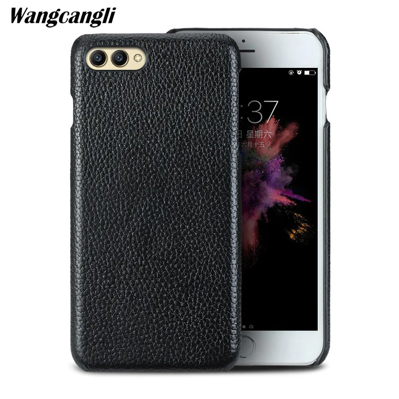 Новый кожаный большой чехол lychee с полупокрытием для HUAWEI P10 p10 plus P20 pro