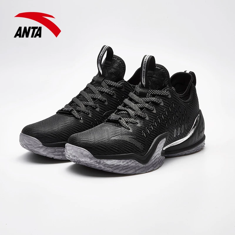 ANTA Новый 2018 Для мужчин kt3low Thompson Баскетбольные Кеды черные Пантеры совместные
