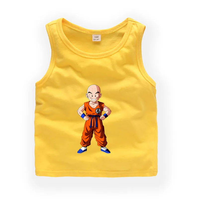 Children Cartoon Dragon Ball Z sleeveless T shirt Baby Boys/Girls Cute Summer Tops Kids Casual Clothes b246 |