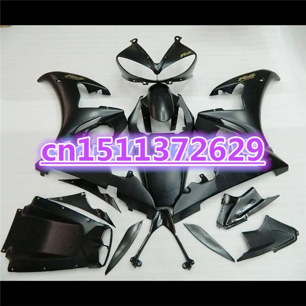 

100% подходит для обтекателя кузова для YZF R6 2003 2004 2005 YZF-R6 03 04 05 полностью черный YZFR6 600 03-05 комплект обтекателей