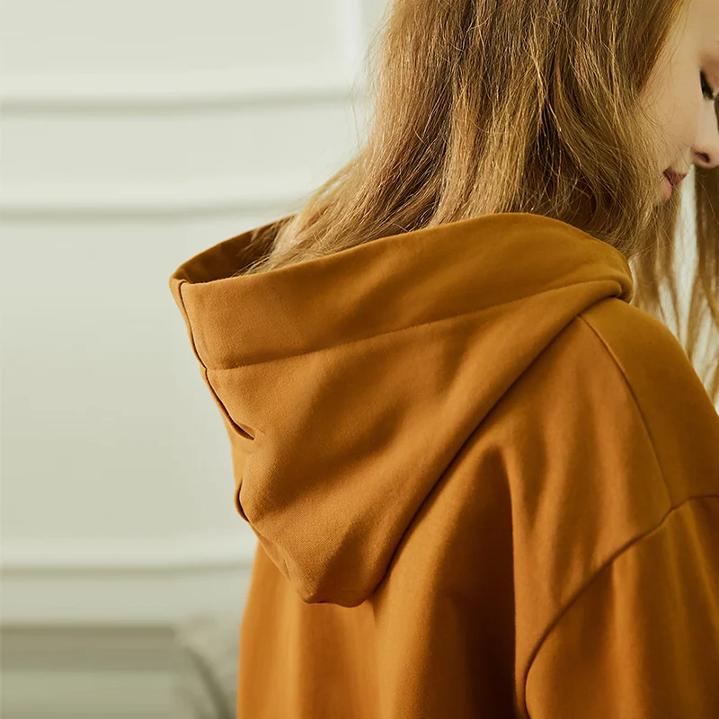 Vero Moda кенгуру карман с капюшоном чистый свитер платье Домашняя одежда | 318460504