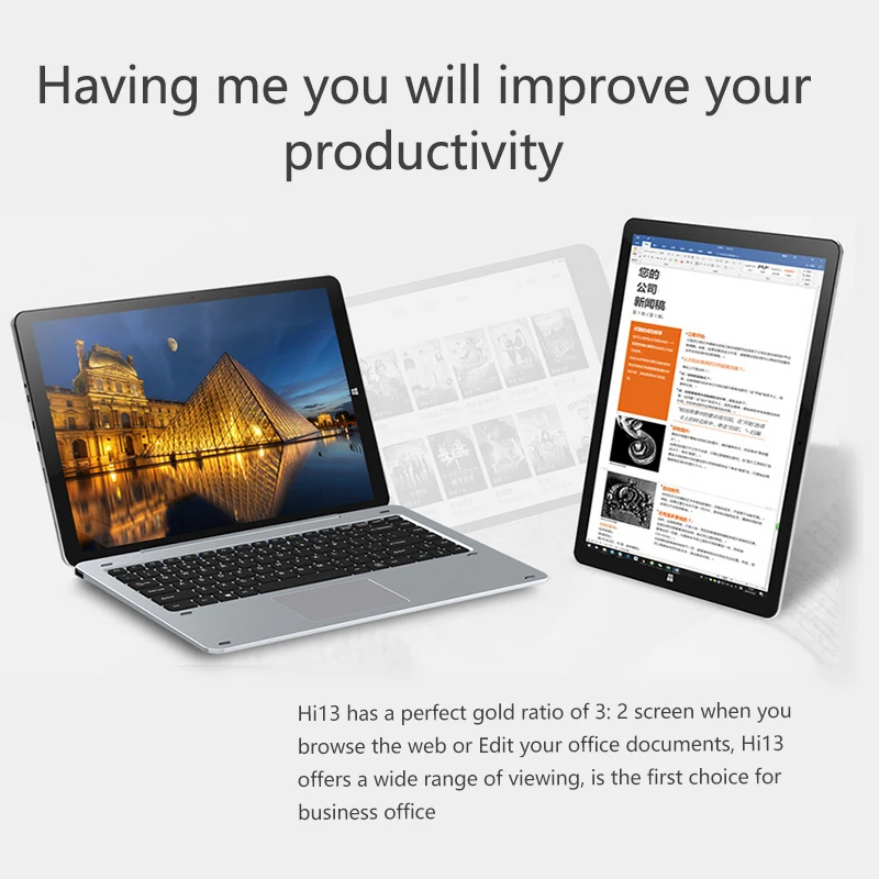 CHUWI Hi13 Apollo N3450 четырехъядерный 13 5 &quot2 в 1 Windows 10 планшетный ПК 4 ГБ ОЗУ 64 Гб ПЗУ 3000x2000 3
