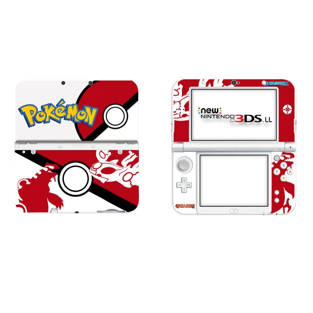 Pokomon GO виниловая наклейка кожи Стикеры для старых 3DS XL скины s для старых 3DS LL Винил Защитная Наклейка
