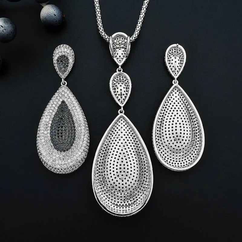 ModemAngel Роскошные капли воды геометрические полный микро AAA кубического циркония