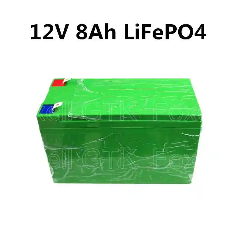 Lifepo4 батарея в пластиковой коробке ABS 12 V 5Ah 8Ah литиевая для солнечного уличное