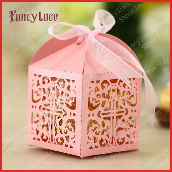 DIY лазерная резка цветок крест Свадебная коробка для подарков фотография Христа