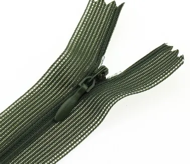 army green 5 шт./лот 60 см закрытый конец застежки-змейки-невидимки для юбка штаны нейлоновая кружевная молния для DIY Швейные Одежда на застежках-молниях для P051 - Цвет: army green