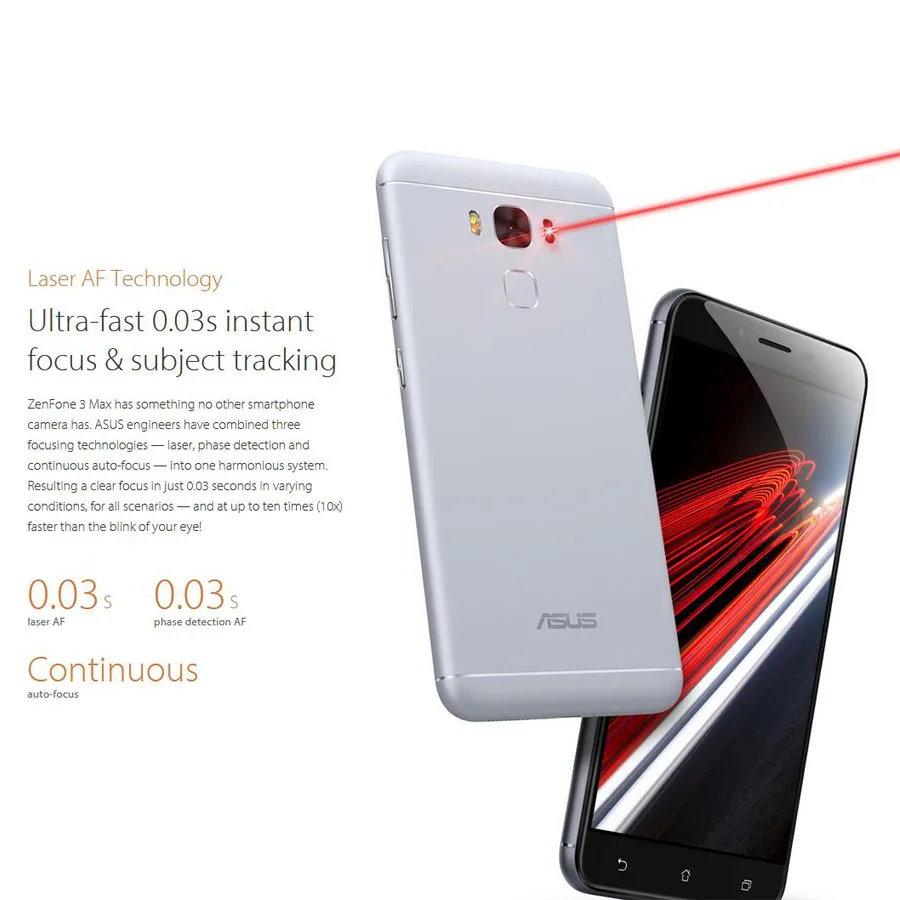 Мобильный телефон ASUS ZenFone 3 Max ZC553KL, 4G LTE, 5,5 дюймов, Android 1080x1920, 3 ГБ, 32 ГБ, четыре ядра, 4100 мА/ч, батарея, 16Мп, мобильный телефон