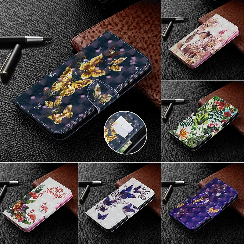 3D кожаный чехол для Huawei P20 P30 Mate 10 20 Lite Pro Nova 3i Y5 2018 Psmart Plus Y6 Y7 2019 откидной Чехол Hawei Honor