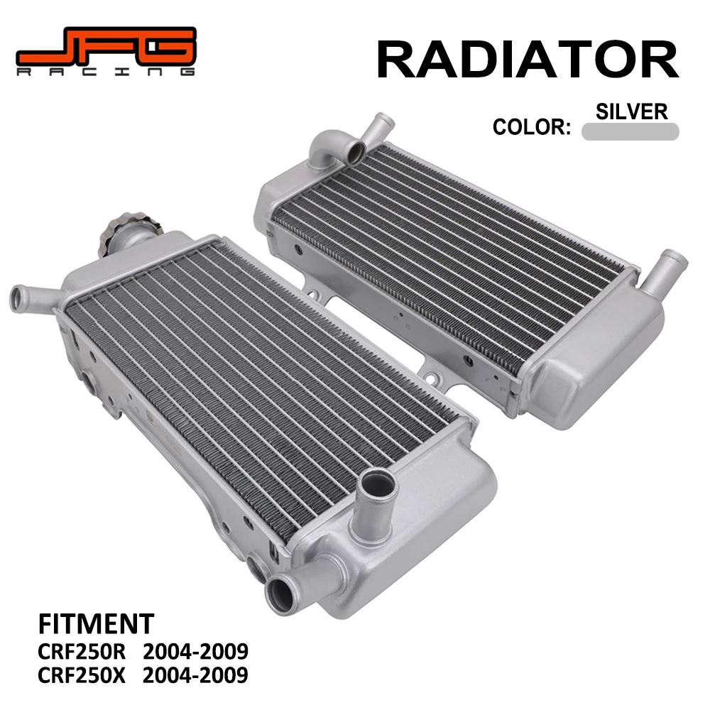 Радиатор охлаждения двигателя мотоцикла для HONDA CRF250R CRF250X 2004 2005 2006 2007 2008 2009 Байк мотокросс