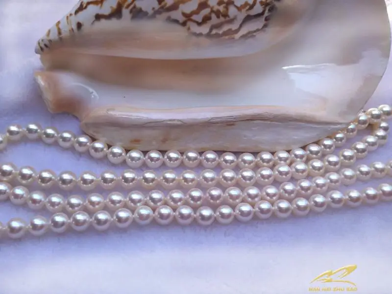 Ожерелье из натурального морского жемчуга 8-9 мм | Украшения и аксессуары