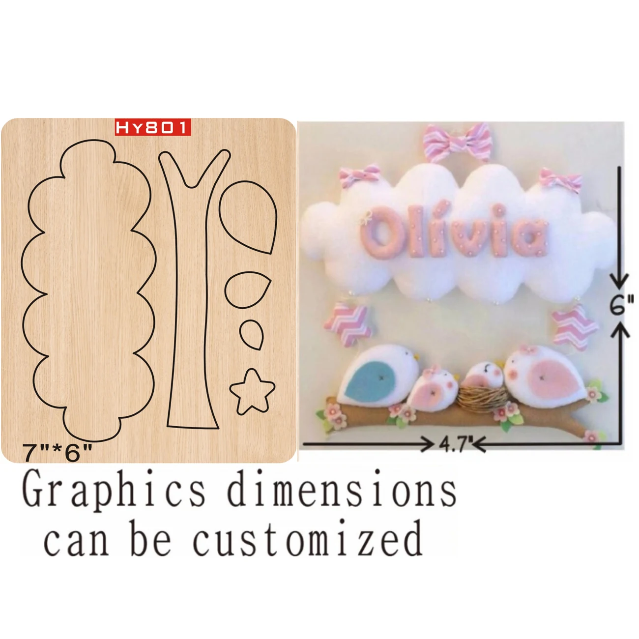 Облако и птица высекальные штампы 2019 деревянные подходят для стандартных