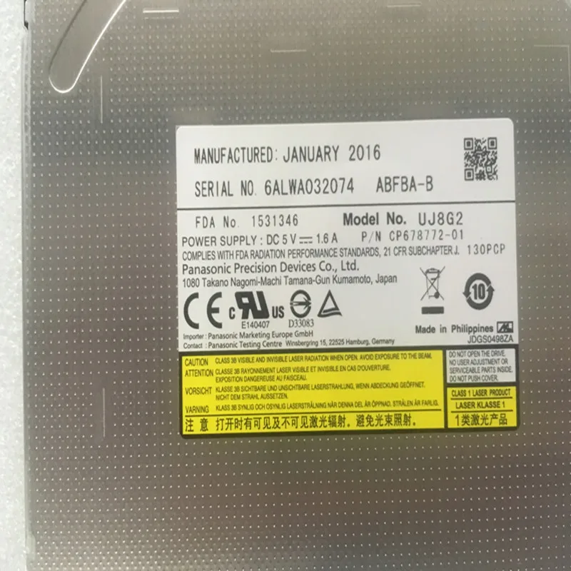 DVD DVDRW привод SATA 9,5 мм UJ8A2 UJ8B2 UJ8C2 UJ8DB UJ8E2 UJ8HC UJ8FB UJ8G2 общий супер тонкий DVD писатель