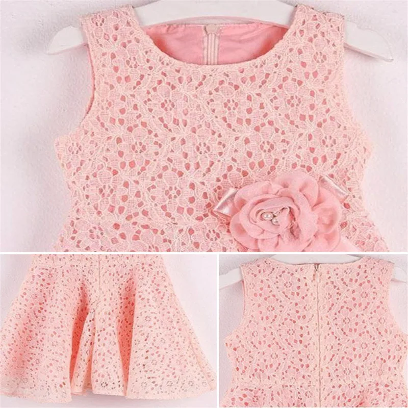 

girls dress 1PC Girls Kids Full Lace Floral One Piece Dress Child Princess Party Dress 0515