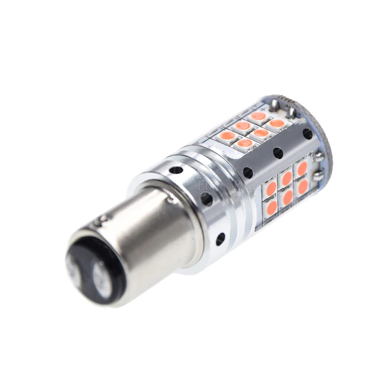 2 шт без резистора 1157 BAZ15D 7225 P21/4 W CANBUS Светодиодные лампочки 3030 SMD красный автомобильный резервный тормоз Стоп стояночный светильник Автомобильный задний фонарь