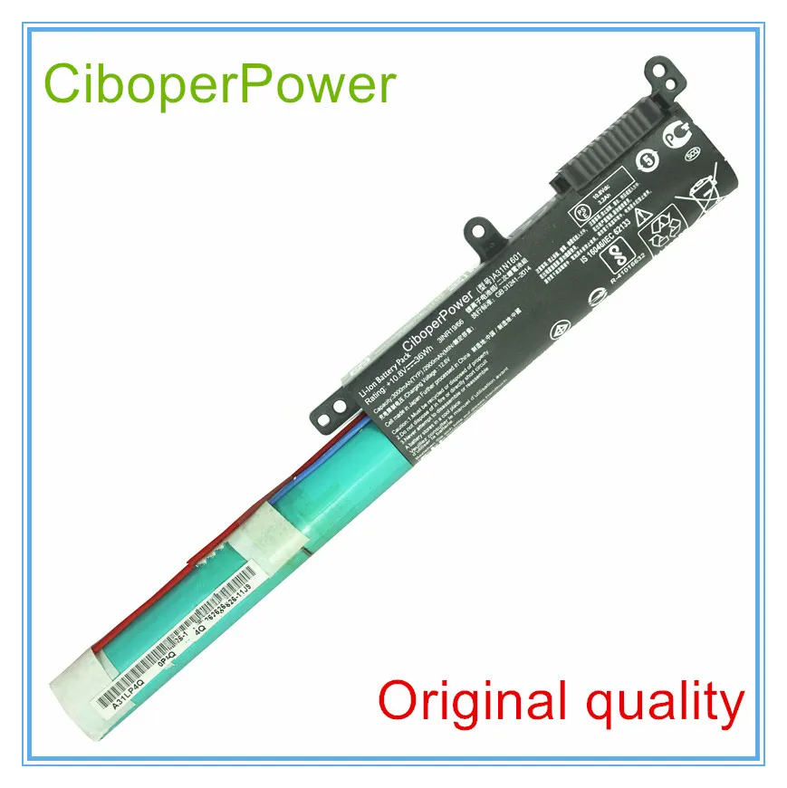 Оригинальное качество 10,8 В 36 Вт ⋅ч A31N1601 Аккумулятор для R541UA X541SA X541SC X541UV X541