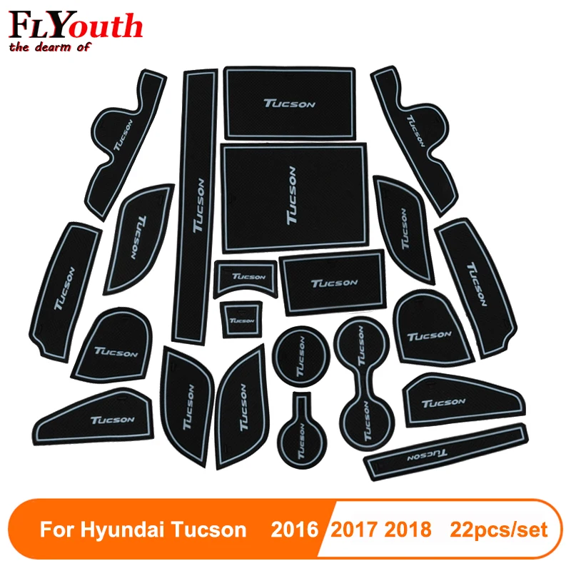 Для Hyundai Tucson 2016 2017 2018 2019 резиновый коврик для паза двери автомобиля