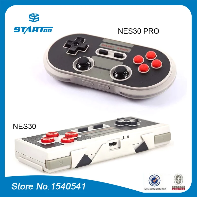 Беспроводной Bluetooth контроллер 8bitdo NES30 Pro двойной классический джойстик для