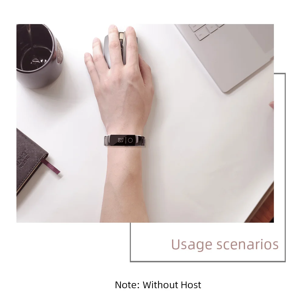Ремешок для Huawei Honor Band 5, умный браслет из нержавеющей стали, металлический браслет, совместимый с honor Band 4 Correa
