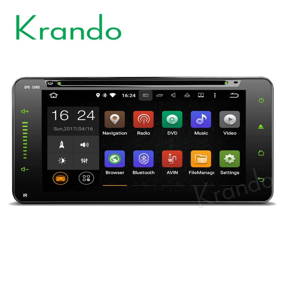 Krando android 7 1 6 95 ''автомобильный dvd плеер для Toyota Hilux VIOS Old Camry Prado RAV4 2003 2006 gps