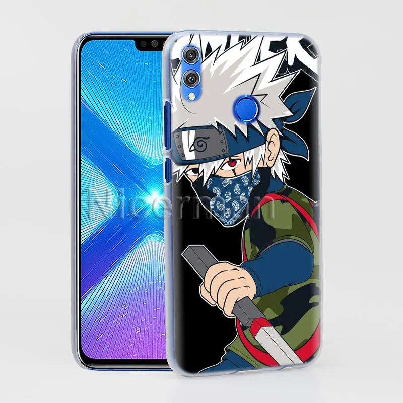 Чехол для телефона для Honor Y9 Y7 Y5 Y6 Y9 Honor 10 20 Lite 8X 8A Play прозрачный Чехол аниме Наруто Хатаке Какаши