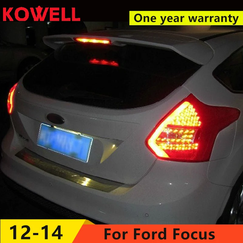 KOWELL автомобильный Стайлинг для Ford Focus 2 задние фонари 2012 2013 светодиодный задний фонарь задний багажная лампа крышка drl+ сигнал+ тормоз+ обратный