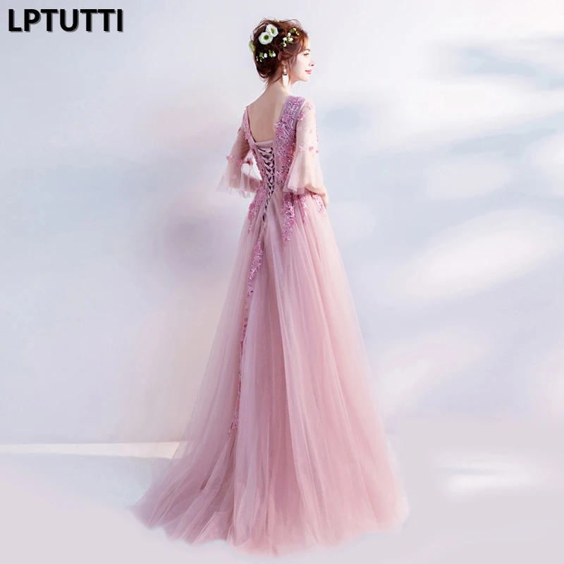 Платье вечернее длинное с аппликацией и бисером для женщин|Вечерние платья| |