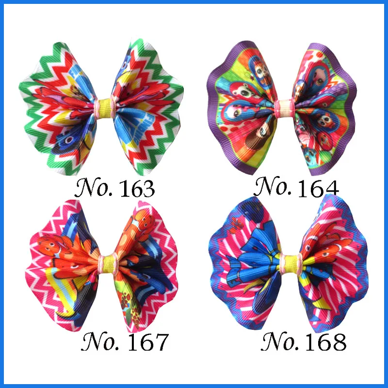 50 BLESSING Girl 3 &quotВеерная заколка для волос с бантом Единорог оптовая продажа l. O.l