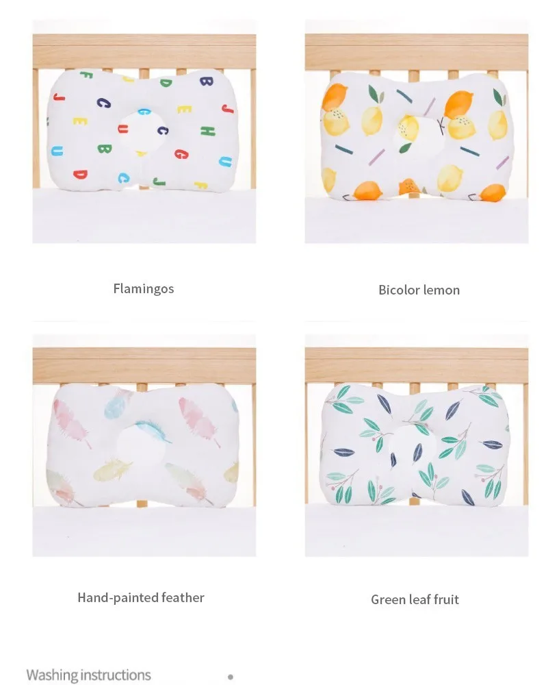 Новорожденный шеи поддержка постельных принадлежностей Подушка голова младенческой формы печати хлопок детская подушка позиционер сна для ухода за ребенком дропшиппинг