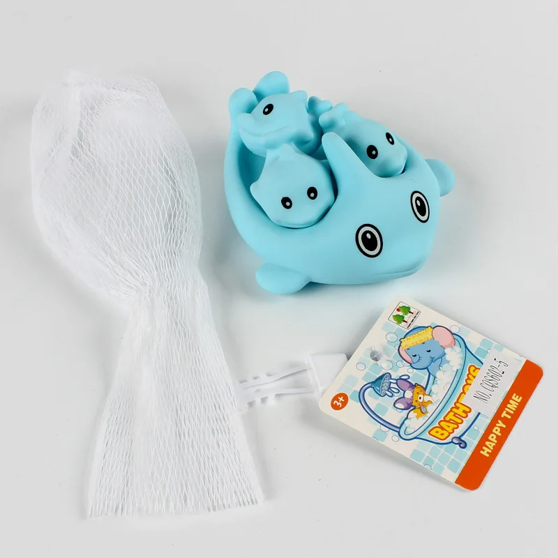 4 шт./лот Милая Мини Ванна дельфин плавающие резиновые игрушки для ванной