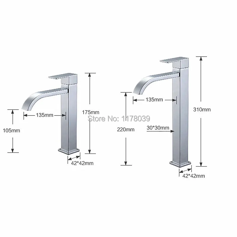 Водопад для ванной комнаты кран холодной воды с одной ручкой современный одним