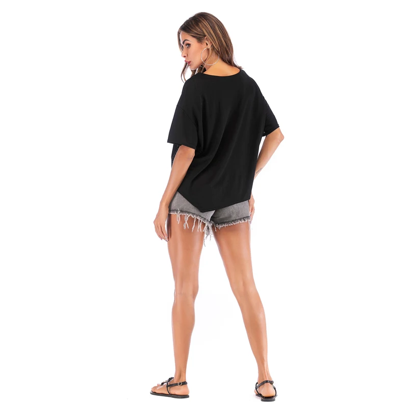 Polyester Cotton T Shirt Women Tops Patchwork Striped Tee Casual Short Sleeve O-Neck T-shirt Camisetas Verano Mujer 2019 | Женская