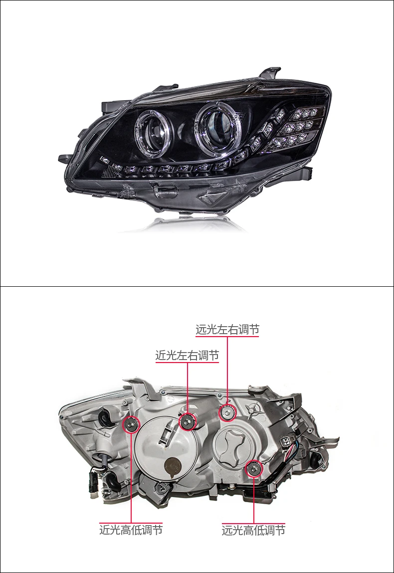 KOWELL стайлинга автомобилей корпус передней фары для Toyota Camry фары 2009-2011 светодиодный фары DRL H7 HID Ксеноновые фары ближнего и дальнего света bi-ксеноновая линзы