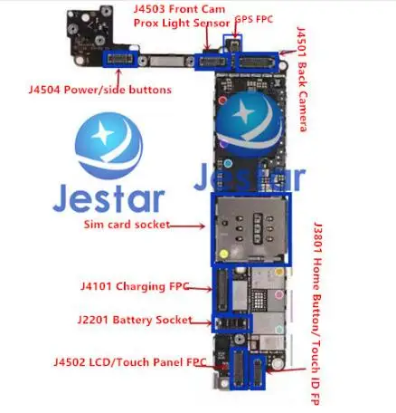 1 компл./лот для iphone 7 4 дюйма FPC connoctors фронтальная задняя камера зарядка lcd/touch 3D touch