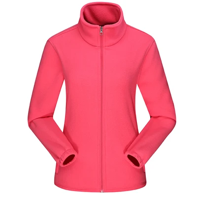 Plum red Warm Sport Caot Women Polar Fleece Fitness Jacket Windproof Thermal Lady Tops Outdoor Clothing New Full Zipper Running Jackets - Цвет: Plum red