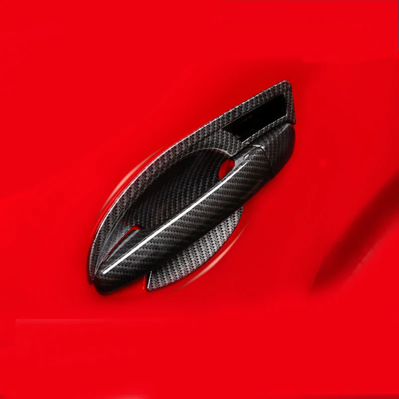 

for mazda CX-3 Door bowl handle Carbon fiber pattern decorate Protective cover