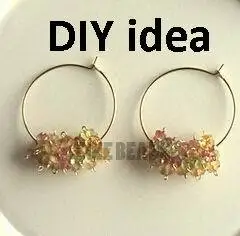 3 пары серьги из проволоки основание для сережек Диаметр прибл. 25 мм проволока 0 7