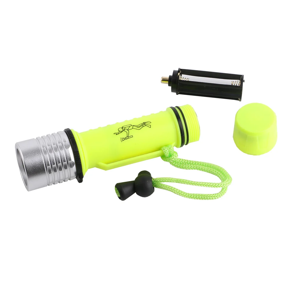 Подводный светодиодный фонарик для дайвинга с алюминиевым корпусом