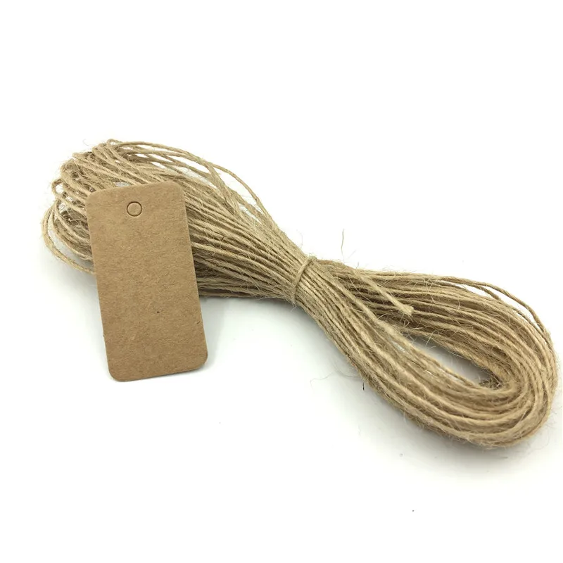 100 шт./лот белый черный коричневый крафт бумага бирки сделай сам мини этикетка для