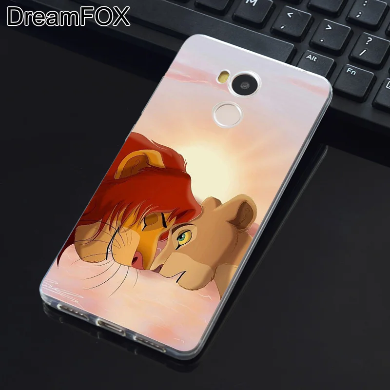 DREAMFOX M115 лев Король Мягкий ТПУ силиконовый чехол для Xiaomi Redmi Note 3 4 4X5 5A 6 7 Pro Global |