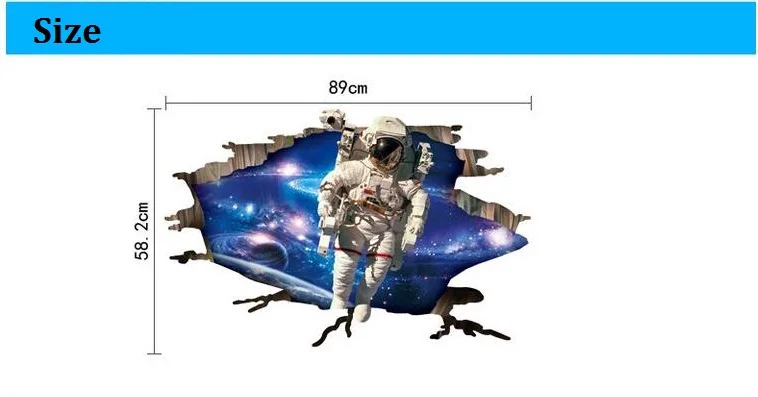 Настенные Стикеры для детской комнаты с астронавтами система на солнечной