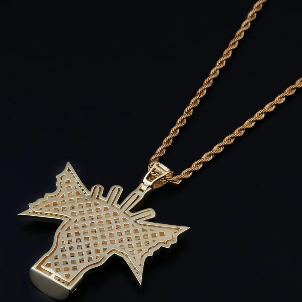 Модные украшения Uwin в стиле хип хоп ожерелья долларах США подвески из белого