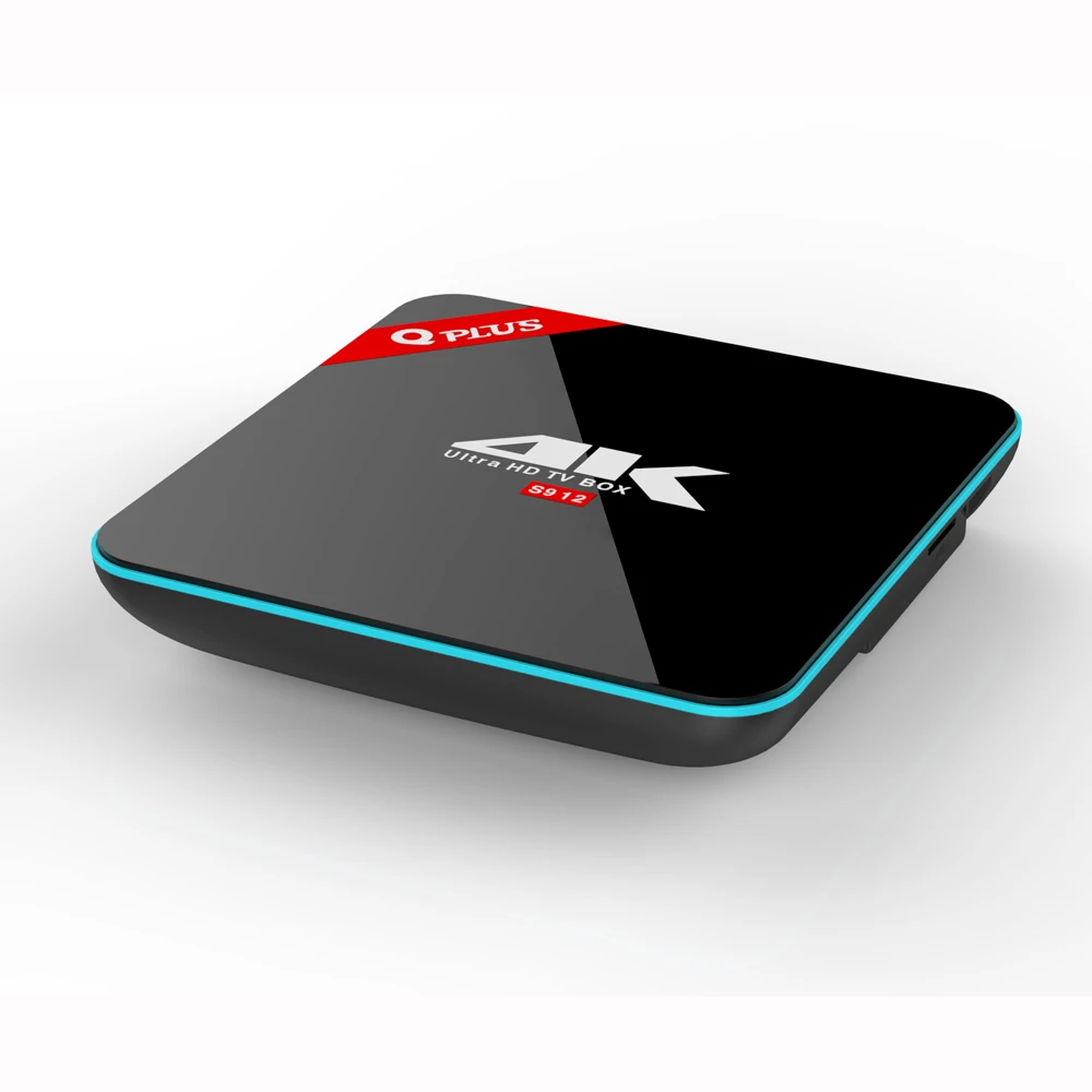 3g/32G Q Plus Amlogic S912 Android 6 0 ТВ коробка Octa Core Dual WiFi Q-PLUS Смарт Декодер каналов кабельного